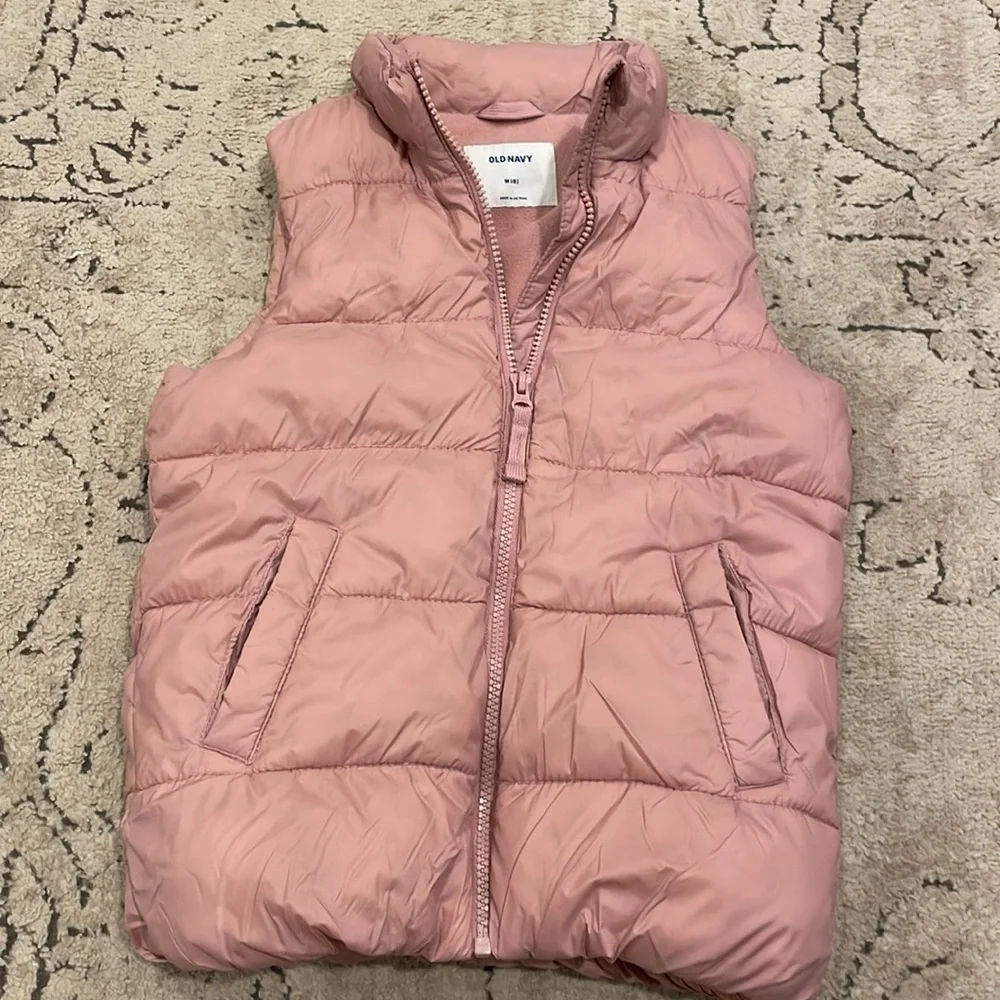 Old Navy Pink Puffer Vest for Kids